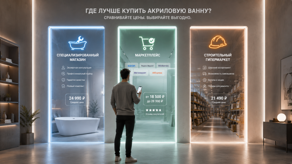 Какой интернет-магазин акриловых ванн выбрать